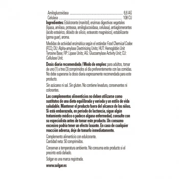 Digestive Enzymes Sindirim Enzimleri 50 Tablet