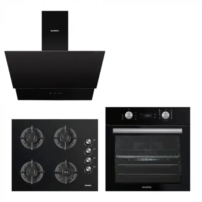 Digital Plus 15 Programlı Ankastre Set, Siyah
