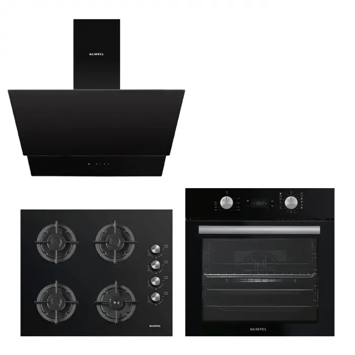 Digital Plus 15 Programlı Ankastre Set, Siyah