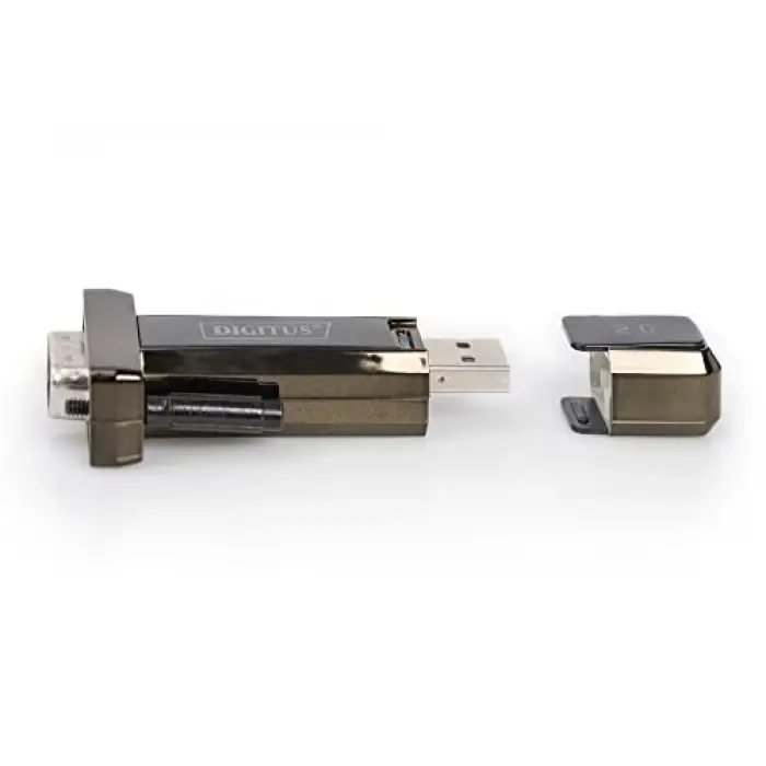 Dıgıtus Usb Seri Adaptör - Rs232 Dönüştürücü - Usb 2.0 Tip A - Dsub 9M - Ftdı Ft232Rl Çip Seti - 80 Cm Kablo Dahil