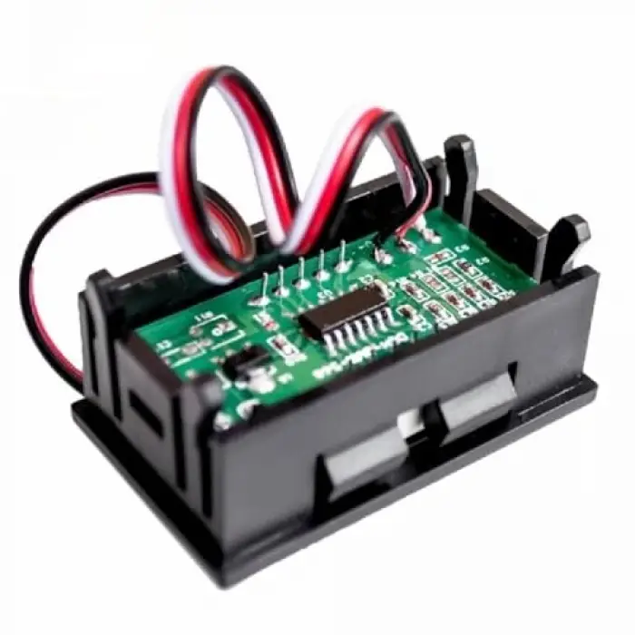Dijital Mini Voltmetre 0.56 DC 0 30V Yeşil Işıklı