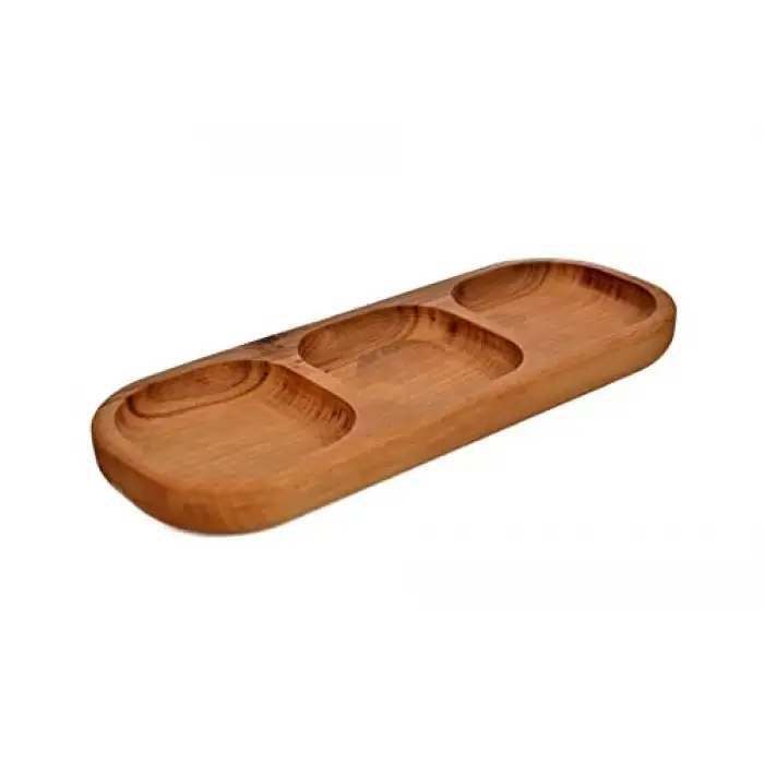 Dikdörtgen çerezlik 3 gözlü 32 cm