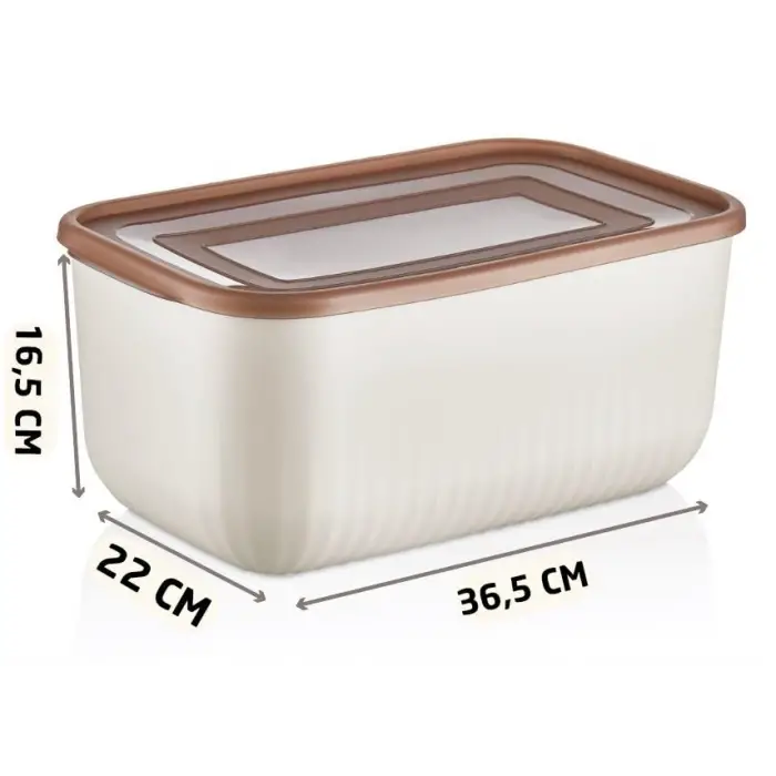 Dikdörtgen saklama kabı, 9 L