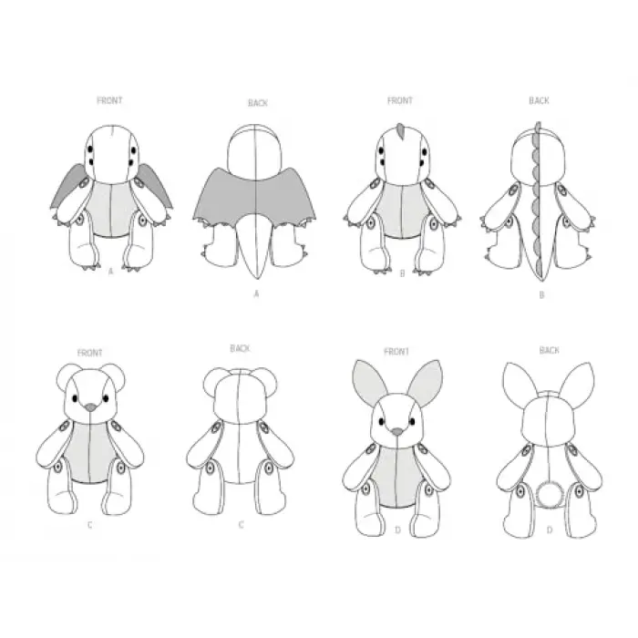 Dikiş Deseni S9441 33 cm Peluş