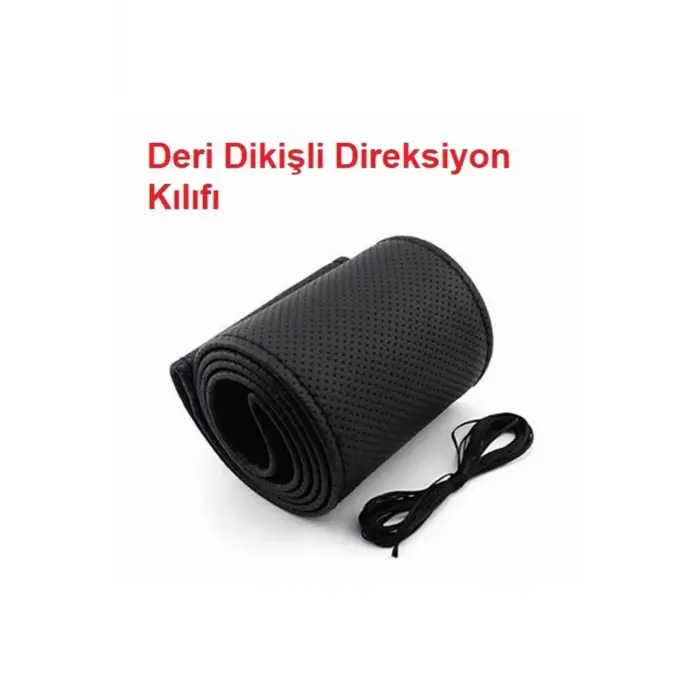 Dikmeli Deri Direksiyon Kılıfı