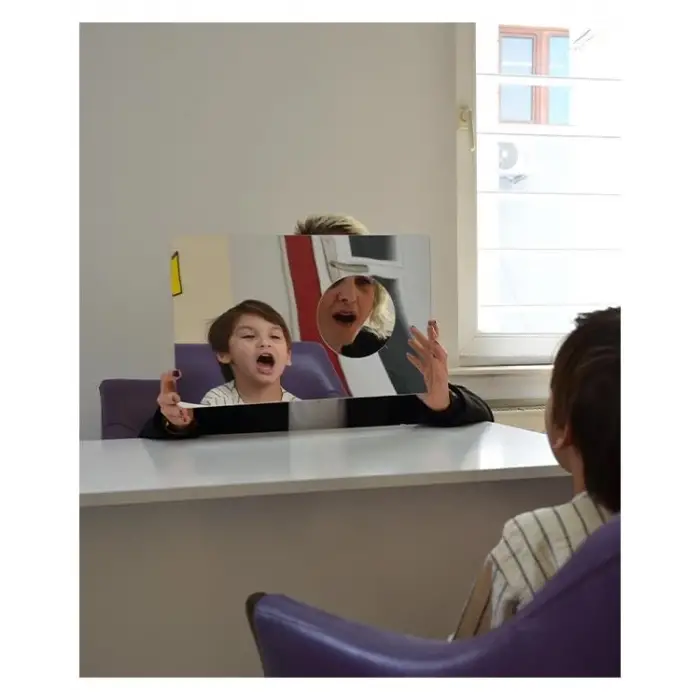 Dil ve Konuşma Terapi Aynası Egzersiz Listeli