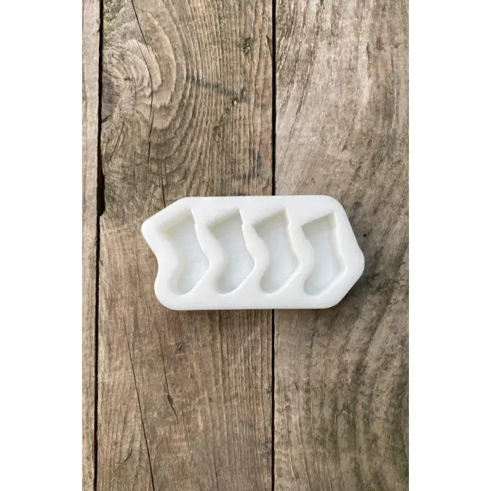Dilek Çorabı Mini Dörtlü Mum Kalıbı (Silikon)
