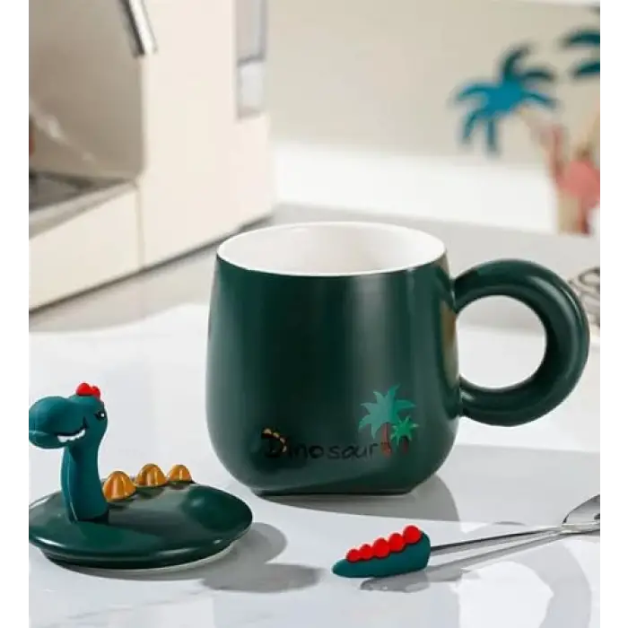 Dinozor Figürlü Seramik Kupa
