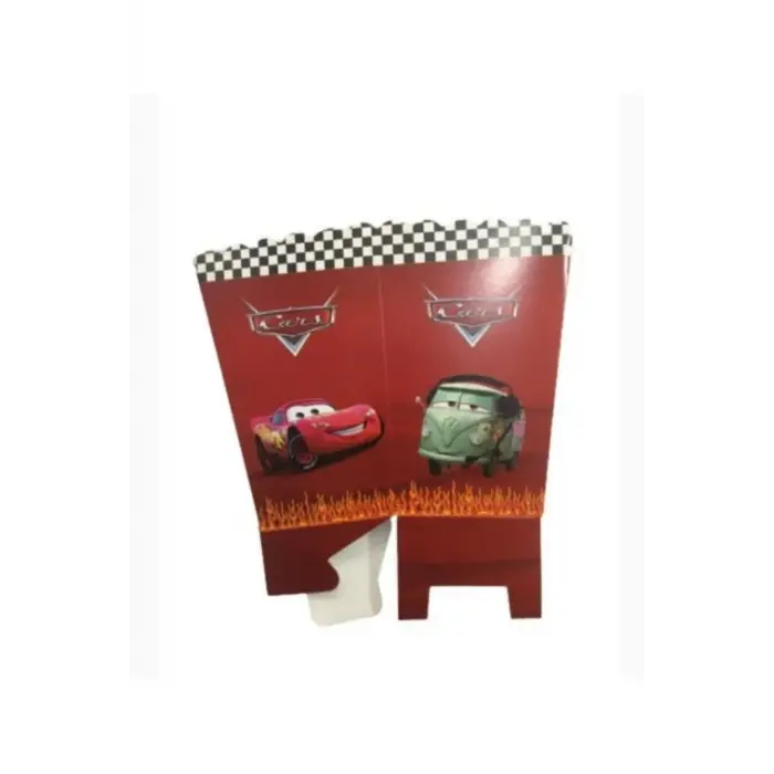 Dipak Şimşek Mcqueen Popcorn (Mısır, Cips) Kutusu 8 Adet 8×11 Cm
