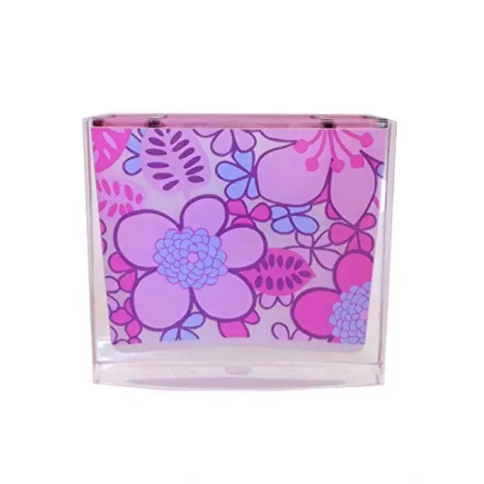 Diş Fırçalık Pembe Çiçekli Akrilik Model