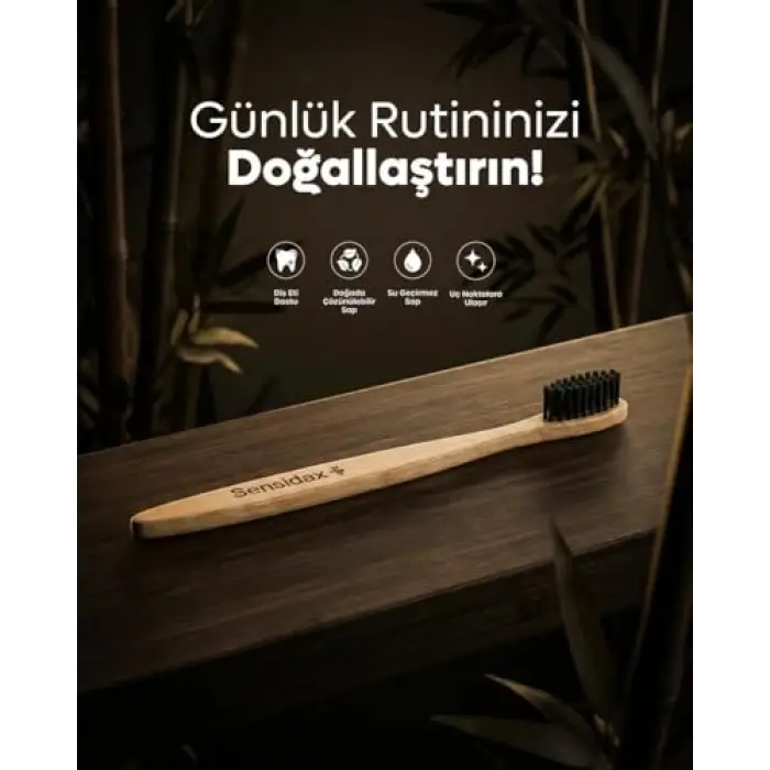 Diş Fırçası — Bambu Doğal 1+1-Orta Medium