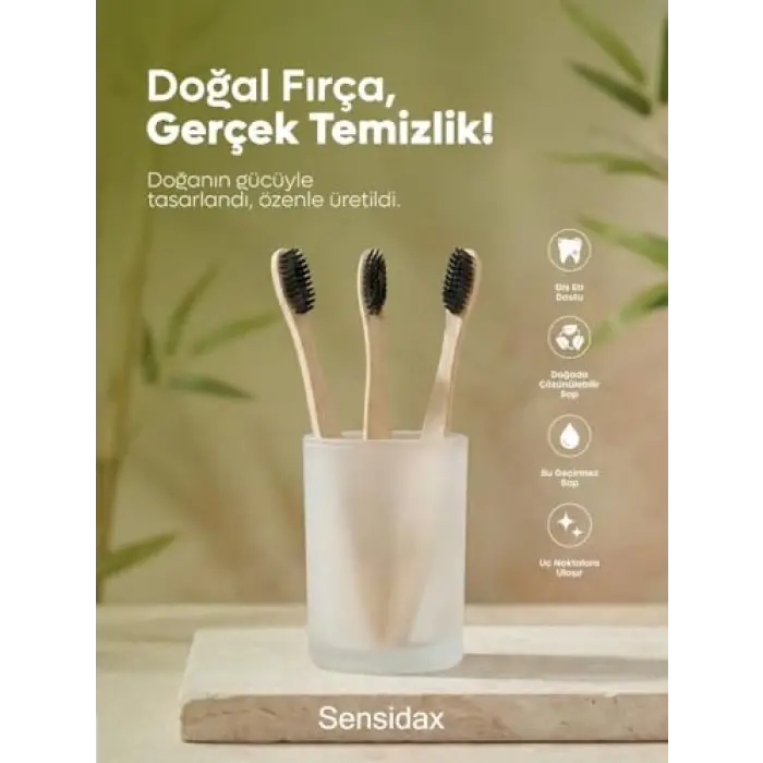 Diş Fırçası — Bambu Doğal 1+1-Orta Medium
