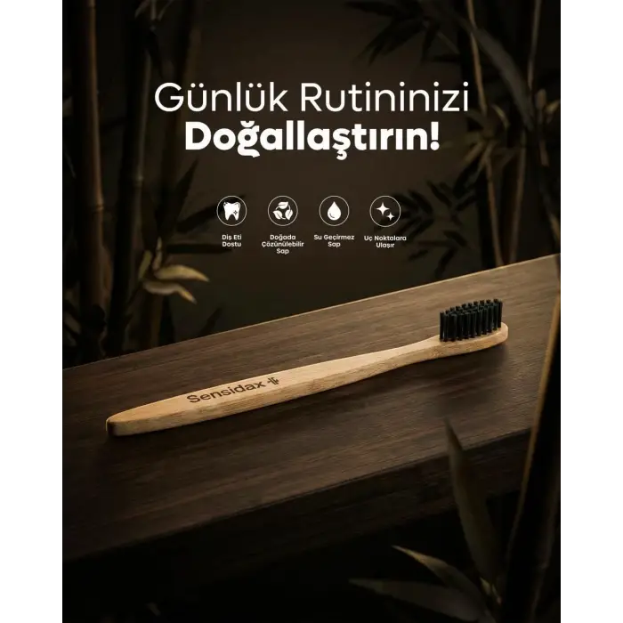 Diş Fırçası — Bambu Doğal 1+1-Orta Medium