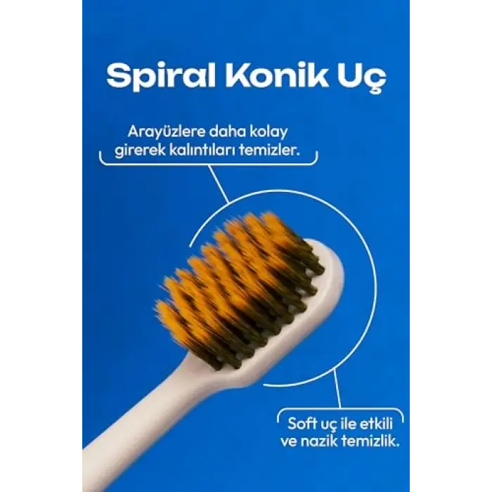Diş Fırçası Spiral - Ekru