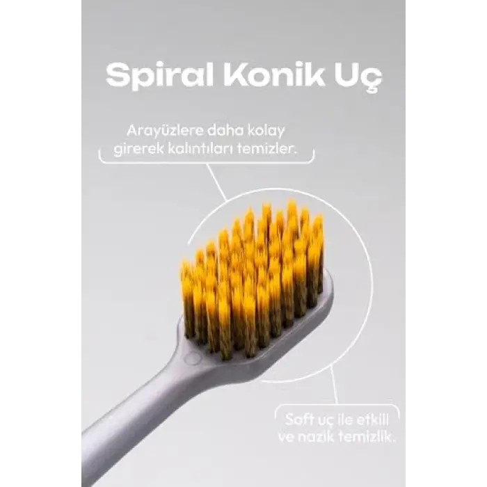 Diş Fırçası Spiral - Gri