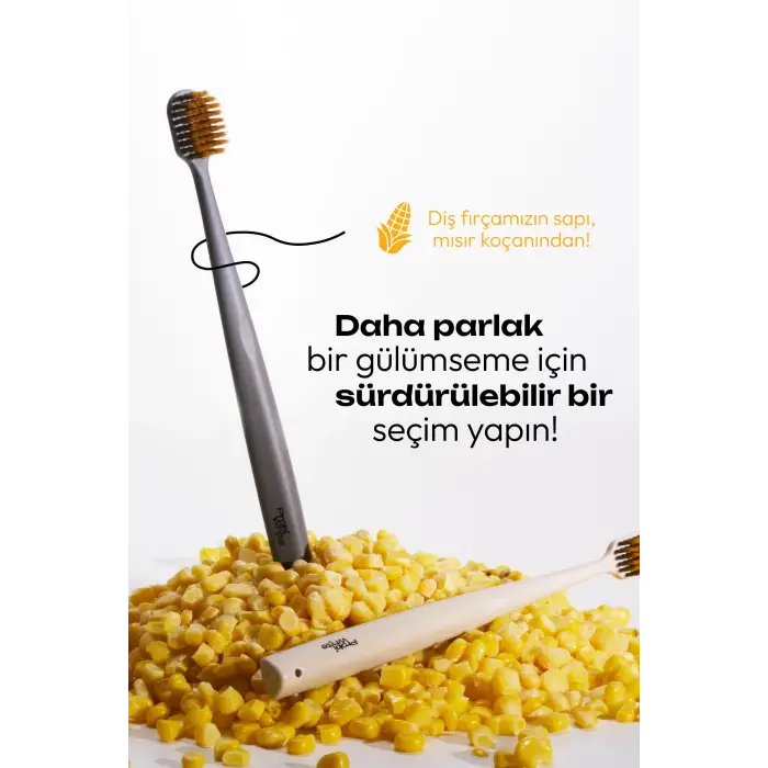 Diş Fırçası Spiral - Gri