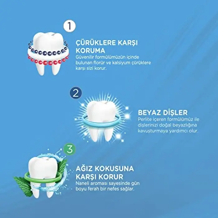 Diş Macunu Üçlü Koruma, 120 ml