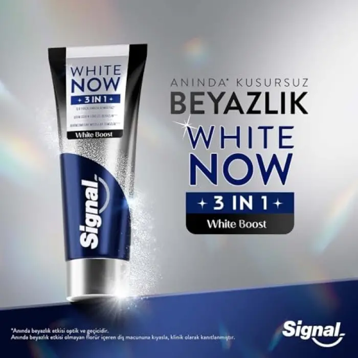 Diş Macunu, White Now 3in1 White Boost, (3 paketi)