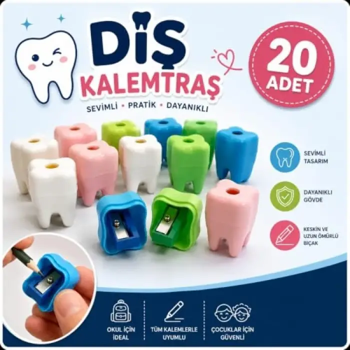 Diş Şeklinde kalemtıraş