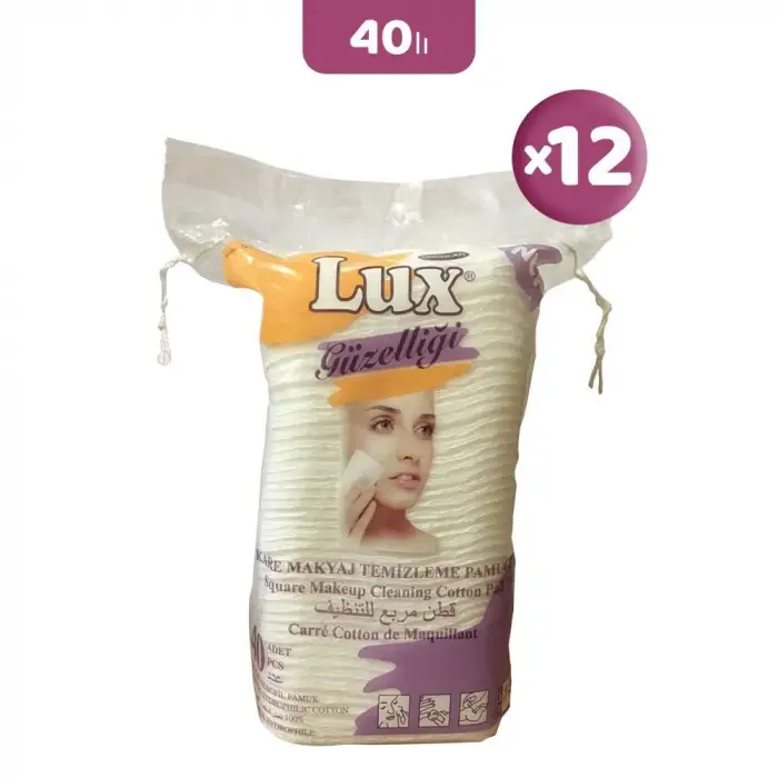 Disk Kare Makyaj Pamuğu 40lı x 12
