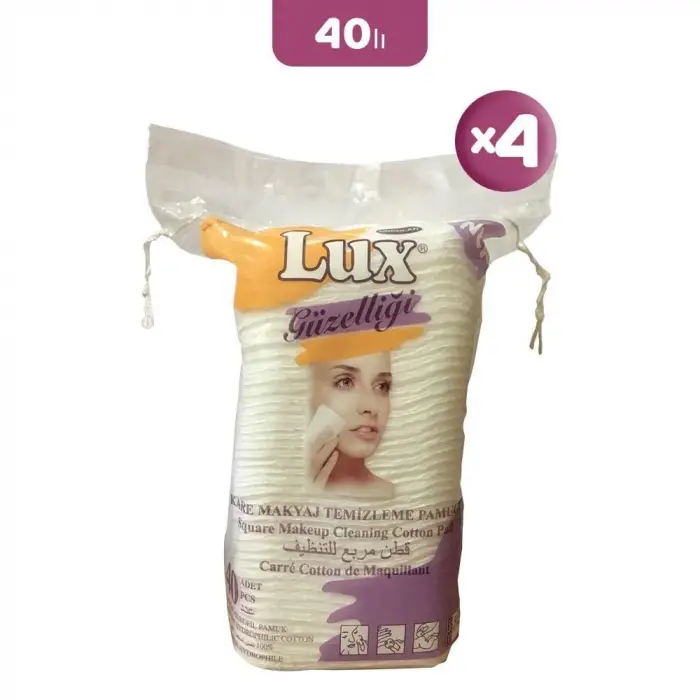 Disk Kare Makyaj Pamuğu 40lı x 4