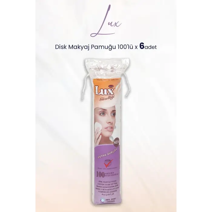 Disk Makyaj Pamuğu 100lü x 6 Adet