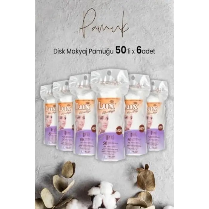 Disk Makyaj Pamuğu 50li x 6 Adet