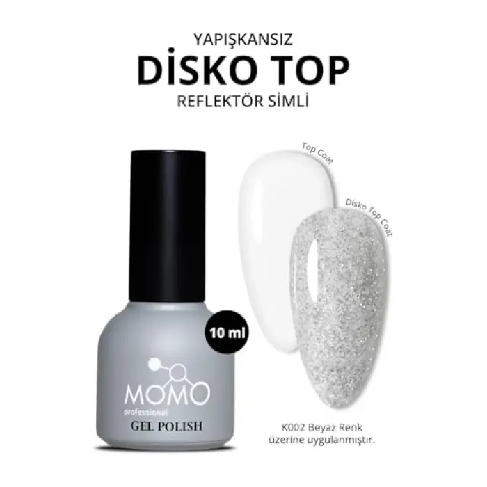 Disko Efekt Top Coat Kalıcı Oje, 10 ml