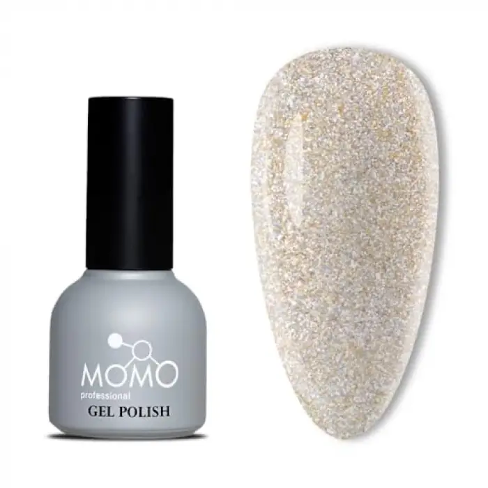 Disko Kalıcı Oje D002 Altın 10ml, Reflective Flash Gel Polish