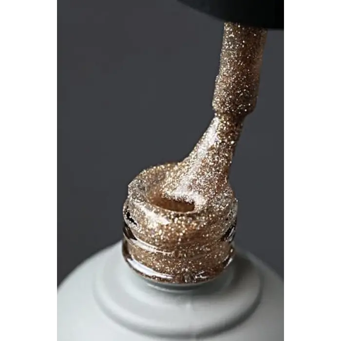 Disko Kalıcı Oje D002 Altın 10ml, Reflective Flash Gel Polish