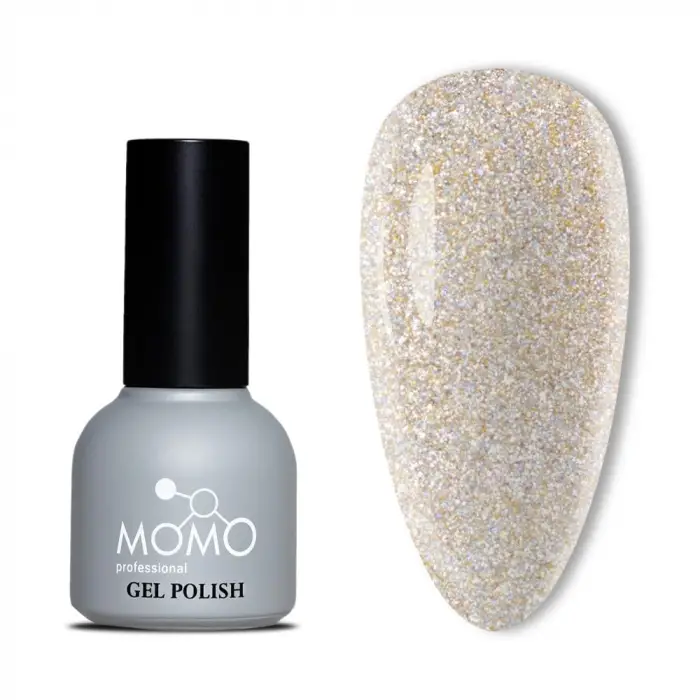 Disko Kalıcı Oje D002 Altın 10ml, Reflective Flash Gel Polish