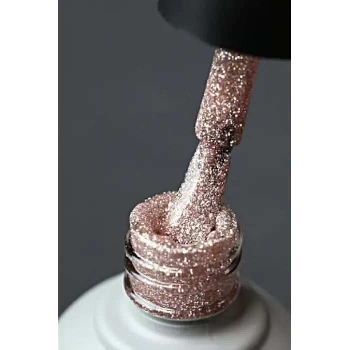 Disko Kalıcı Oje D004 Pembe 10 ml, Reflective Flash Gel Polish