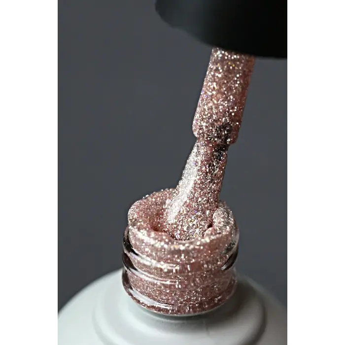 Disko Kalıcı Oje D004 Pembe 10 ml, Reflective Flash Gel Polish