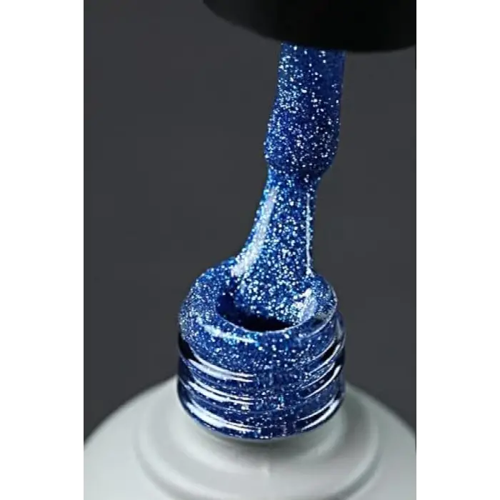 Disko Kalıcı Oje D008 Mavi 10 ml, Reflective Flash Gel Polish