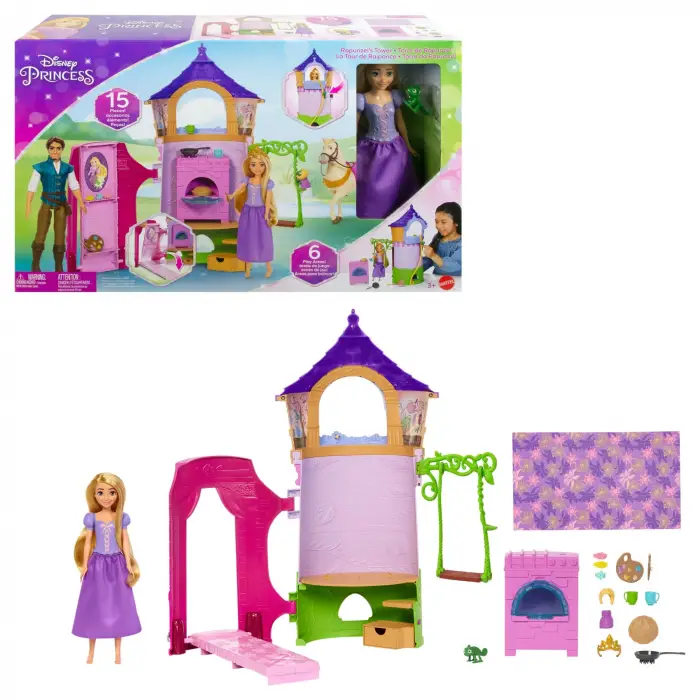 Disney Princess Rapunzelin Kulesi, 3 yaş ve üzeri, HLW30