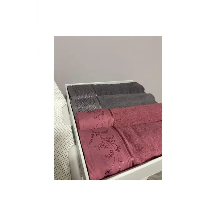 Dıtsy Best Set Hamam Takımı Mürdüm - Antrasit.