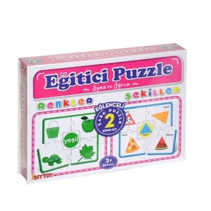 Dıy Toy CARK PUZZLE RENKLER & SEKILLER