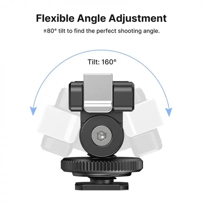 Djı Osmo Action 3 ve 4 için CA22 cold shoe adaptörü