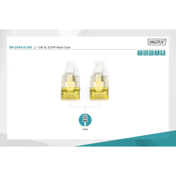 DK-1644-A-100 Cat 6 S/Ftp Ara Bağlantı Kablosu