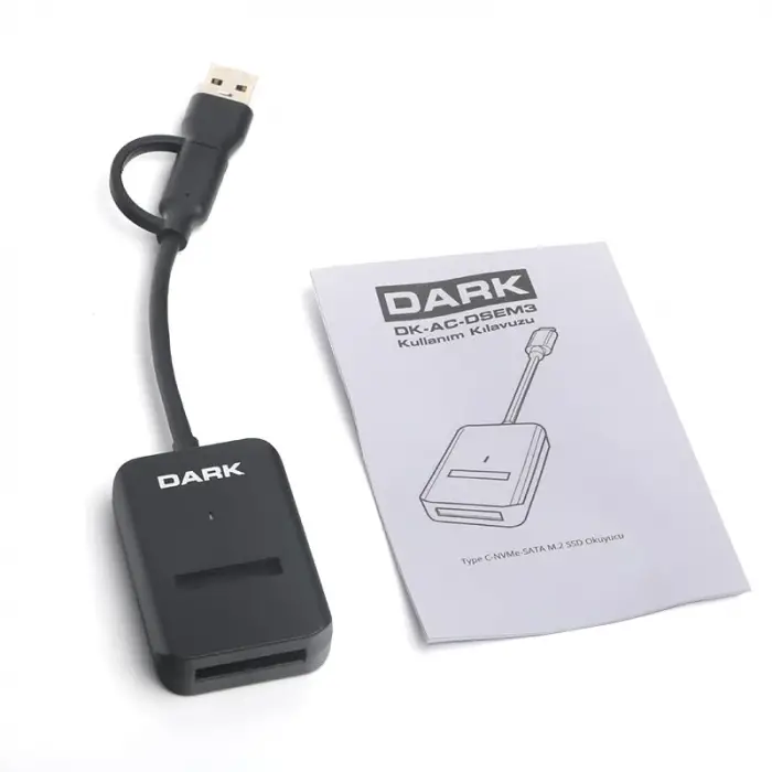 DK-AC-DSEM3, USB 3.0 - M.2 (10 Gbps) Disk Kutusu