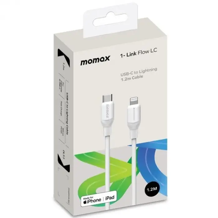 DL53W 1-Link Flow CL USB-C to Lightning Kablo 1.2m White