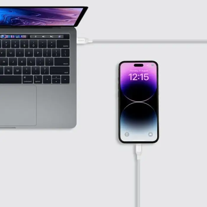 DL53W 1-Link Flow CL USB-C to Lightning Kablo 1.2m White