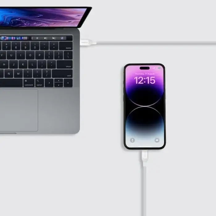 DL53W 1-Link Flow CL USB-C to Lightning Kablo 1.2m White