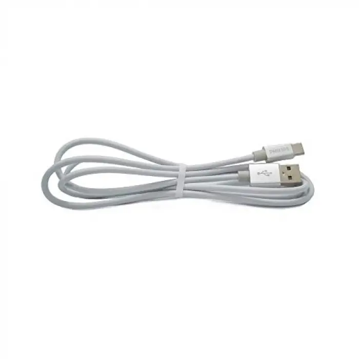 DLC2528M 1.2 Metre Elastik Type-C Kablo, Gri