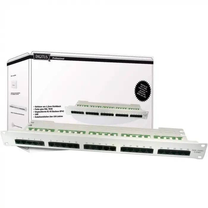 DN-91325-1 25 Port Cat3 Patch Panel