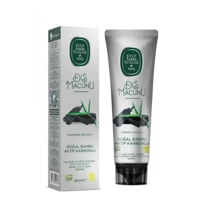 Doğal Bambu Aktif Karbonlu Diş Macunu 6 Adet 90 ML