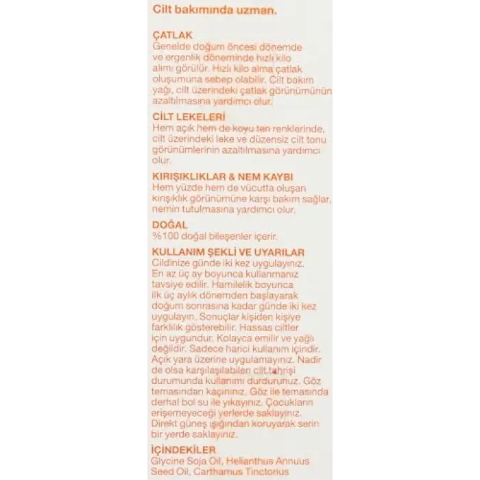 Doğal Cilt Bakım Yağı 60 Ml