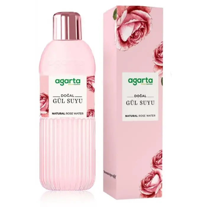 Doğal Gül Suyu 400 ml, 2li Set, Pembe