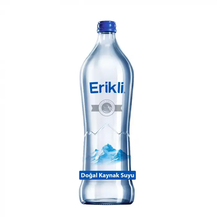 Doğal kaynak suyu, cam şişe, 750 ml