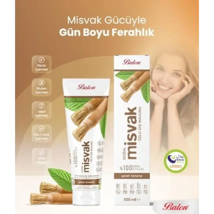 Doğal Misvak Özlü Diş Macunu, 100 ml